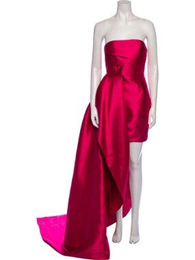 Solace London  Strapless Long Dress  Pink | Size: XS